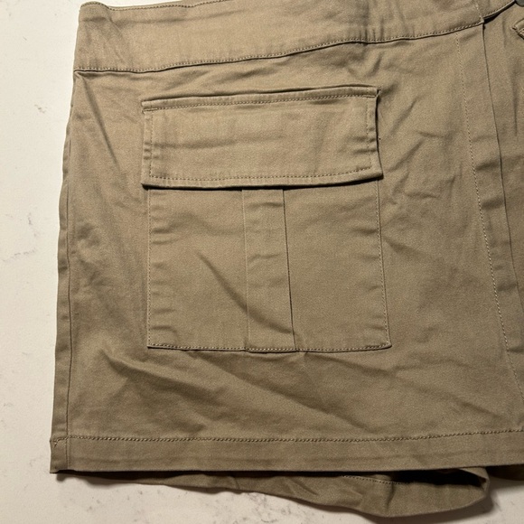 Active USA Khaki Women's Skorts with Silver Buckle - Picture 6 of 7